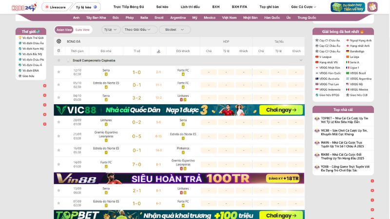 Cập nhật kết quả bóng đá nhanh chóng tại KQBD 247